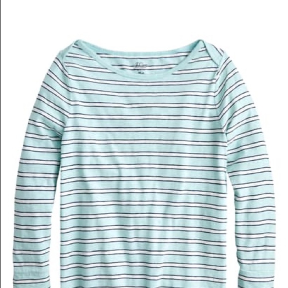 NWT J.Crew Boatneck Painter T in Stipe
